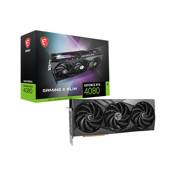 MSI GeForce RTX 4080 16GB GAMING X SLIM Graphics Card