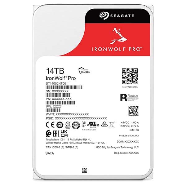 Seagate IronWolf Pro 14TB 3.5 inch SATA NAS Hard Drive