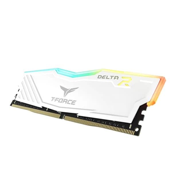 TeamGroup T-Force Delta RGB 16GB (8GBx2) DDR4 3200MHz CL16 Desktop Ram (White)