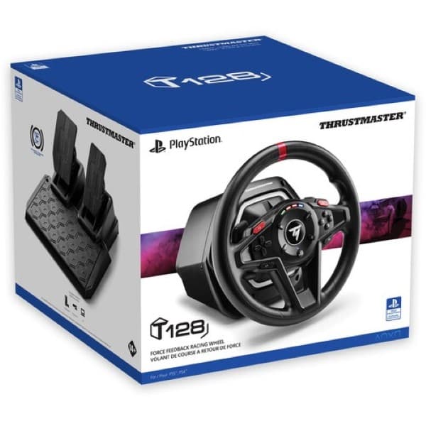 THRUSTMASTER T128-P Racing Wheel Motion Controller (Black, For PC, PS4, PS5)