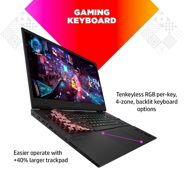 HP Omen 12th Gen Intel Core i9-12900HX 17.3 inch(43.9cm) QHD Gaming Laptop(32GB RAM/2TB SSD/RTX 3080Ti 16GB Graphics/165Hz/3ms Response Time/Win 11/MSO 2021/Backlit KB/B&O/Alexa/Xbox Pass)17-ck1023TX