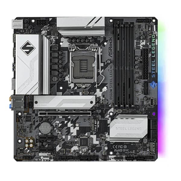 ASRock B560M STEEL LEGEND LGA 1200 Intel B560 SATA 6Gb/s Micro ATX Intel Motherboard