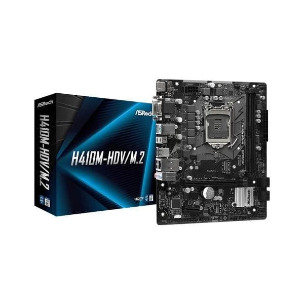ASRock H410M-HDV/M.2 LGA 1200 Intel H410 SATA 6Gb/s Micro ATX Intel Motherboard