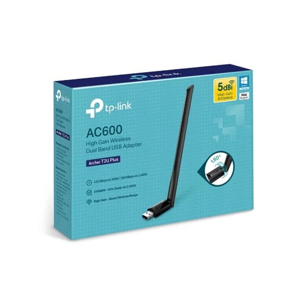 TP-Link Archer T2U Plus AC600 Wifi USB Adapter