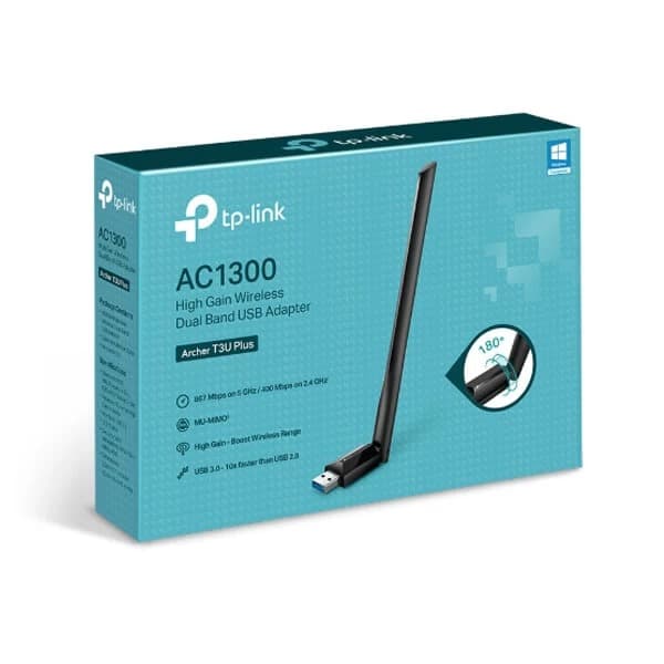 TP-Link Archer T3U Plus AC1300 Dual Band USB Adapter