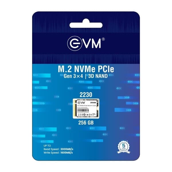 EVM M.2 NVME PCIE 2230 256GB SSD