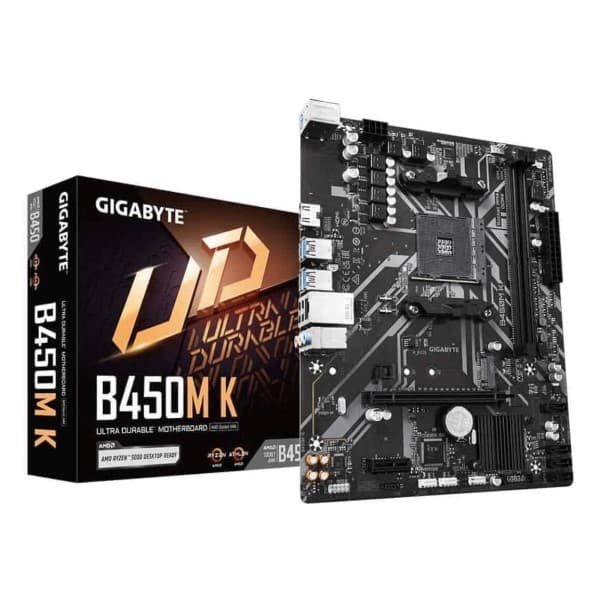 Gigabyte B450M K (rev. 2.0) (Socket AM4/B450/DDR4/Micro ATX) Motherboard