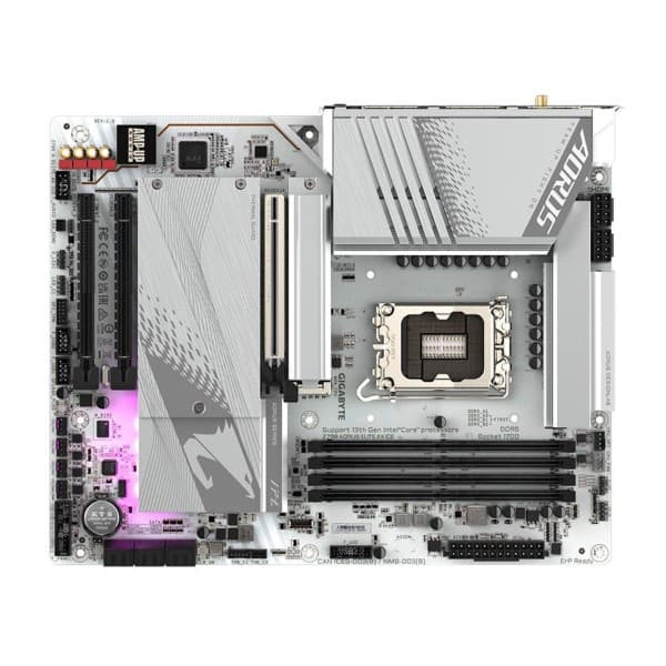 Gigabyte Z790 Aorus Elite AX Ice LGA 1700 Intel 13th Gen DDR5 Motherboard Supports Intel 12th, 13th & 14th Gen Processors