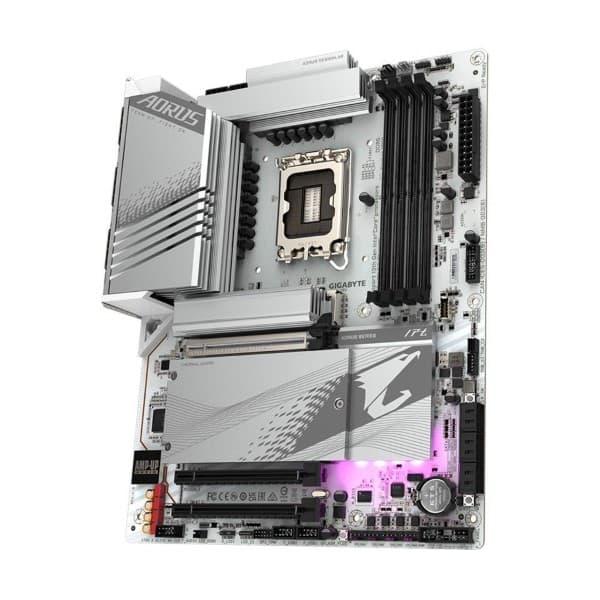 Gigabyte Z790 Aorus Elite AX Ice LGA 1700 Intel 13th Gen DDR5 Motherboard Supports Intel 12th, 13th & 14th Gen Processors