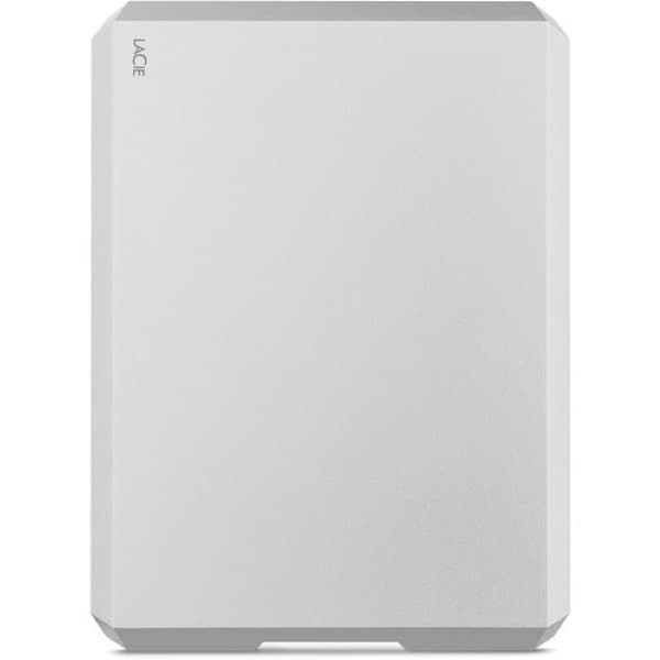 LaCie Mobile Drive 4TB External Drive - Moon Silver