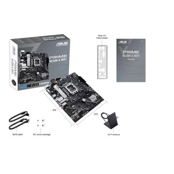Asus Prime H610M-A WIFI Motherboard Supports Intel 12th, 13th & 14th Gen Processors