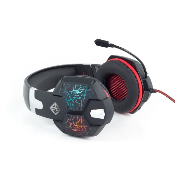 Cosmic Byte G1500 7.1 Channel USB Headset for PC with RGB LED Lights and Vibration (Black/Red)