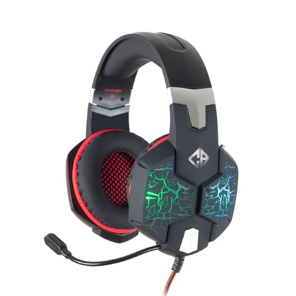 Cosmic Byte G1500 7.1 Channel USB Headset for PC with RGB LED Lights and Vibration (Black/Red)