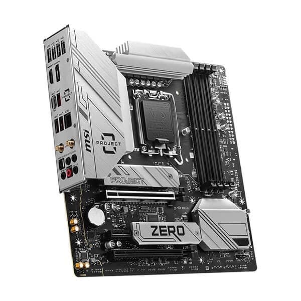MSI B760M Project Zero (Wi-Fi) Motherboard Supports Intel 12th , 13th & 14th Gen Processors