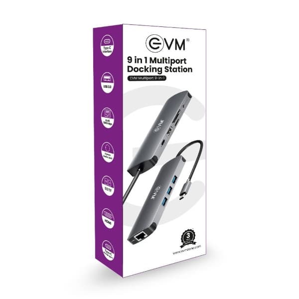 EVM 9 IN 1 Multiport Docking Station