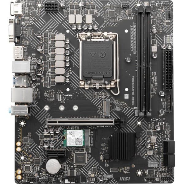 MSI Pro H610M-G Wifi DDR4 Intel LGA 1700 mATX Motherboard Supports Intel 12th , 13th & 14th Gen Processors
