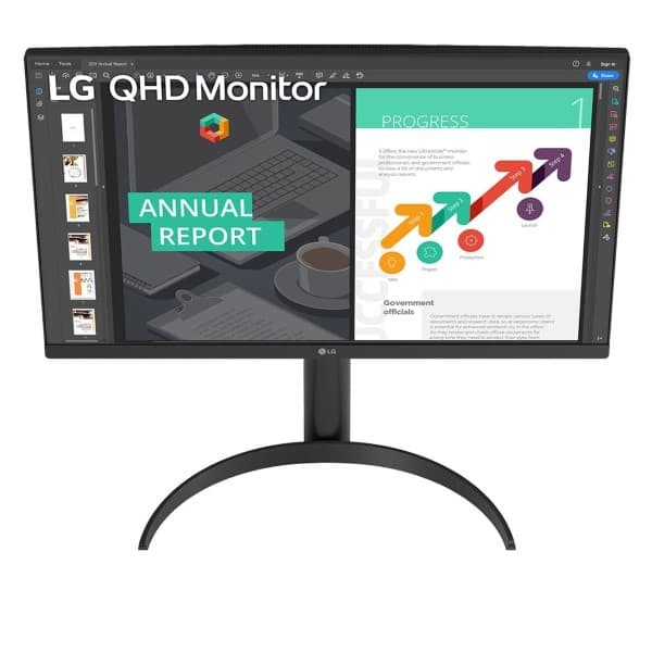 LG 27QN850-B 27 (68.58cm) QHD Ergo IPS Monitor with USB Type-C
