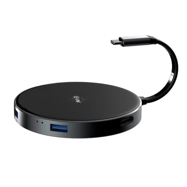 EVM USB-C Hub With 5W Wireless Charging