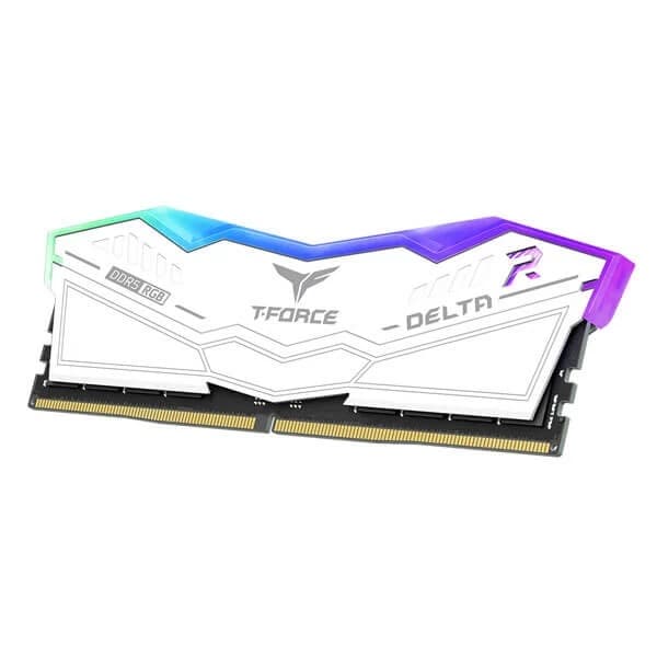 TeamGroup T-Force Delta RGB 16GB (16GBx1) DDR5 5200MHz CL40 Desktop RAM (White)