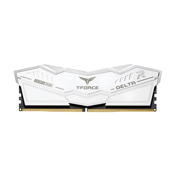 TeamGroup T-Force Delta RGB 64GB (32GBx2) DDR5 6000MHz CL38 Desktop RAM (White)