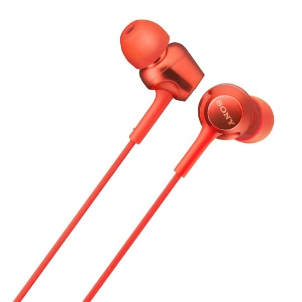 Sony MDR-EX255AP Wired in Ear Headphone with Mic (Red)