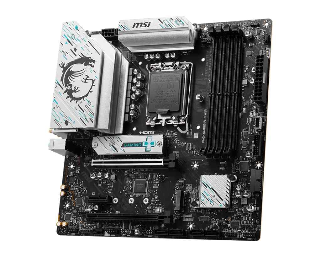 MSI B760M Gaming Plus WIFI DDR5 Motherboard Supports Intel 12th , 13th & 14th Gen Processors