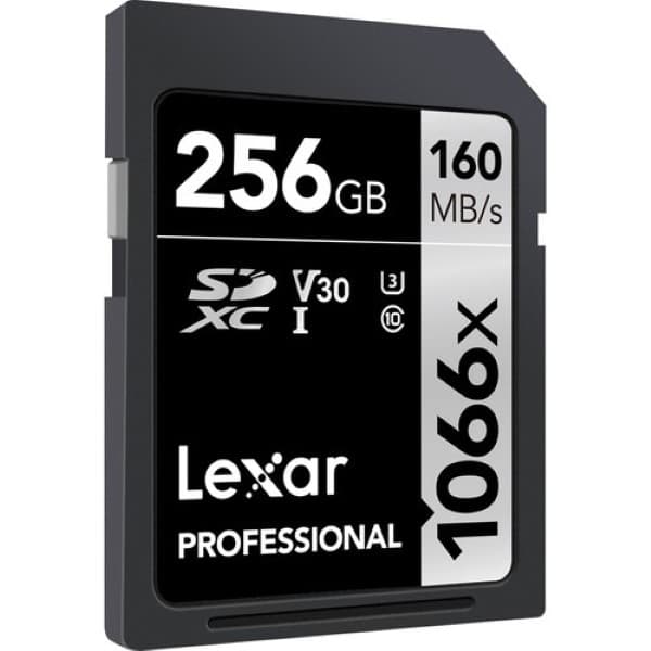 Lexar 256GB Professional 1066x SDXC UHS-I Memory Card (SILVER Series)