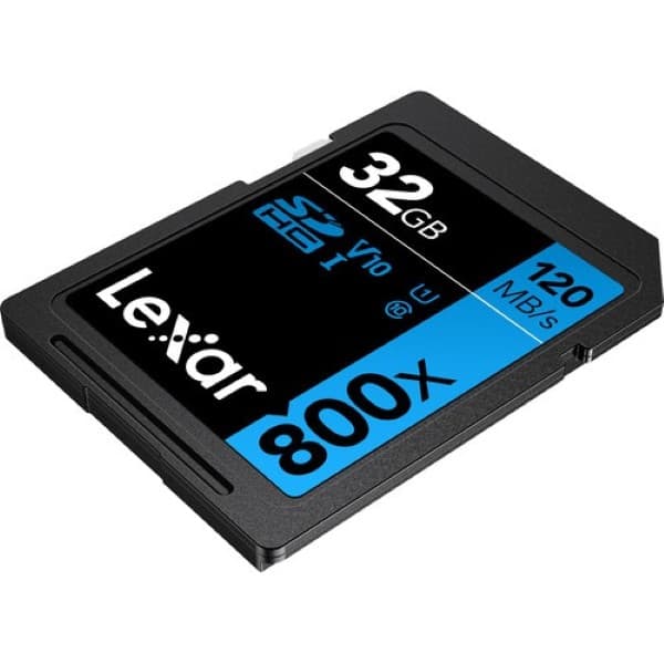 Lexar Professional 800X SDHC Uhs-I U3 V30, 32Gb Memory Card