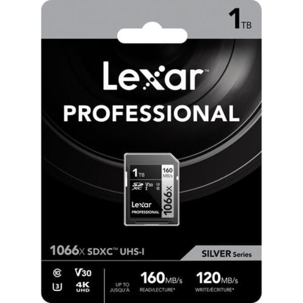 Lexar 1TB Professional 1066x SDXC UHS-I Memory Card (SILVER Series)