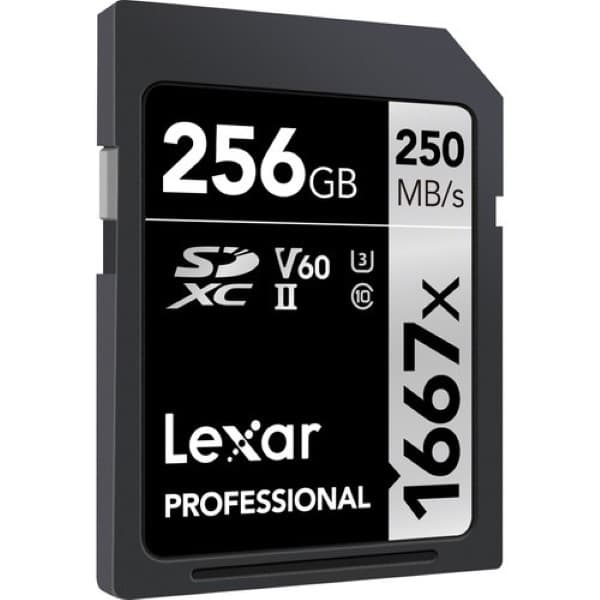 Lexar 256GB Professional 1667x SDXC UHS-II Memory Card