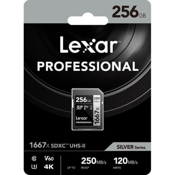 Lexar 256GB Professional 1667x SDXC UHS-II Memory Card