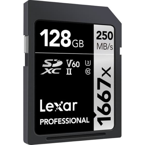 Lexar 128GB Professional 1667x SDXC UHS-II Memory Card