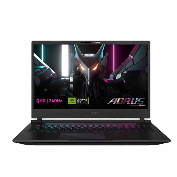 GIGABYTE Aorus - 17.3" 240 Hz - Intel Core i7 13th Gen 13700H (2.40GHz) - NVIDIA GeForce RTX 4070 Laptop GPU - 16 GB DDR5 - 1 TB Gen4 SSD - Windows 11 Home 64-bit - Gaming Laptop (17 BSF-73IN654SH )