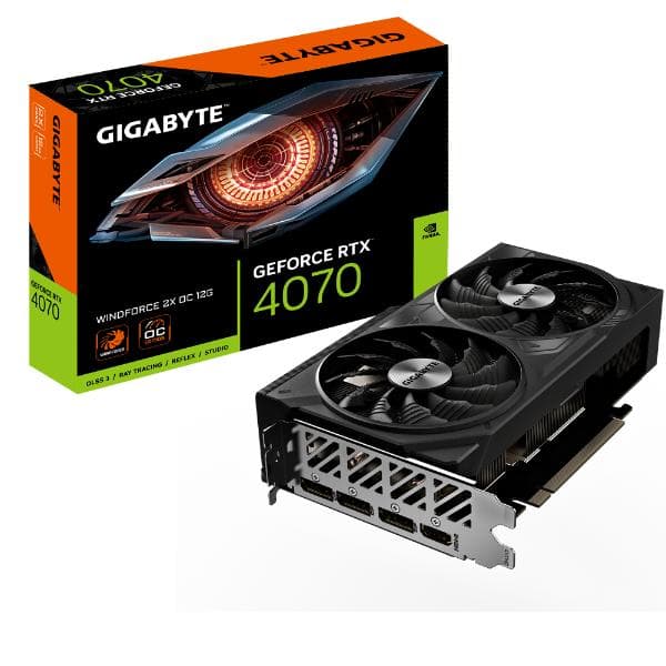 Gigabyte RTX 4070 Windforce 2X OC 12GB GDDR6X Graphic Card