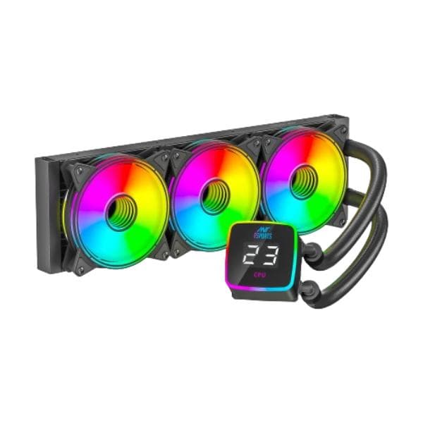 Ant Esports ICE-Flow 360 ARGB CPU Liquid Cooler - Black