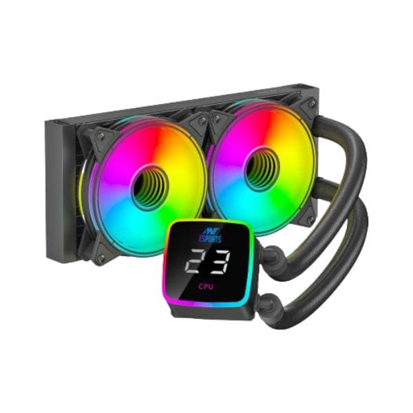 Ant Esports ICE-Flow 240 ARGB CPU Liquid Cooler - Black