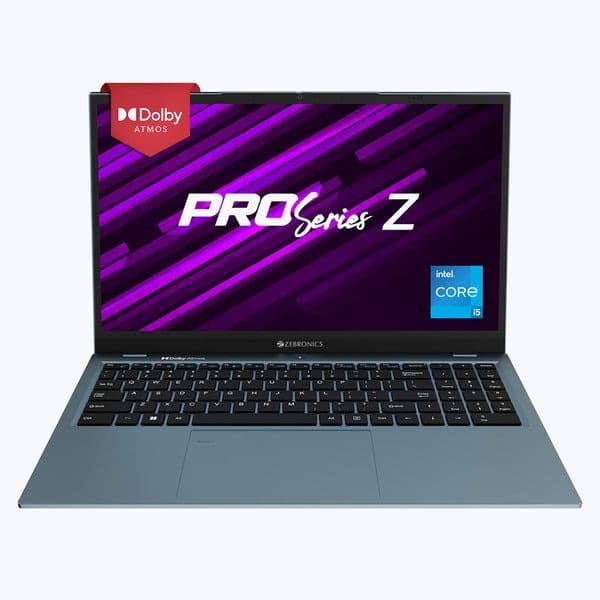 ZEBRONICS NBC 4S Intel Core i5 12th Gen 1235U Laptop- (16 GB RAM 3200MHz/512 GB M.2 SATA SSD/Windows 11 Home) 15.6” 1080p,Dolby Atmos, Type C Port, Fingerprint Sensor,38.5Wh Battery (Blue)