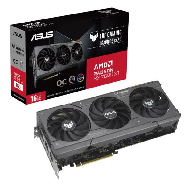 ASUS TUF Gaming Radeon RX 7600 XT OC Edition 16GB GDDR6 Graphic Card