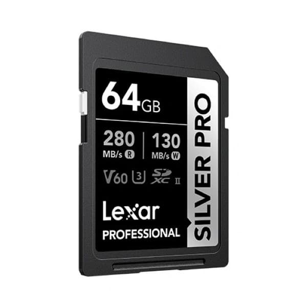 LEXAR Professional 64GB Silver PRO SDXC UHS-II Memory Card