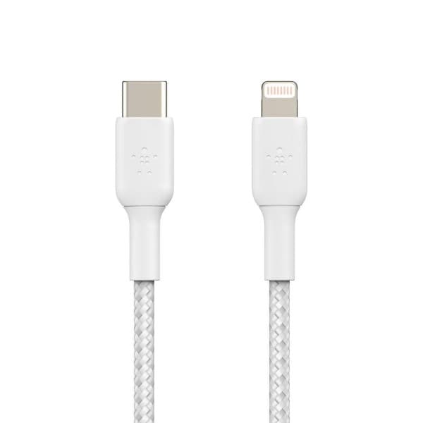Belkin BoostCharge Lightning to Type C Cable 3.3 feet (1 meters) – White