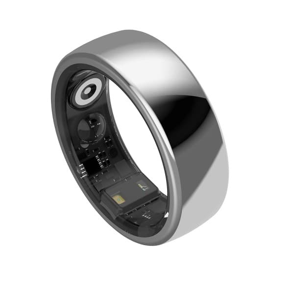 AaboRing Health & Fitness Tracker Smart Ring Size 13 - Silver