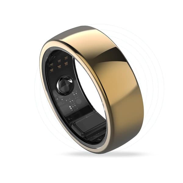 AaboRing Health & Fitness Tracker Smart Ring Size 9 - Gold