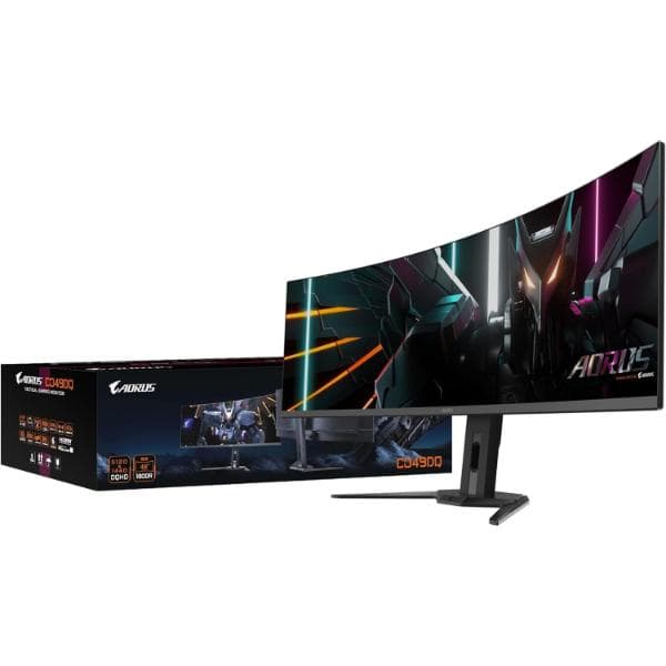 Gigabyte Aorus CO49DQ 49" QD OLED 144Hz DQHD Ultrawide Curved Gaming Monitor