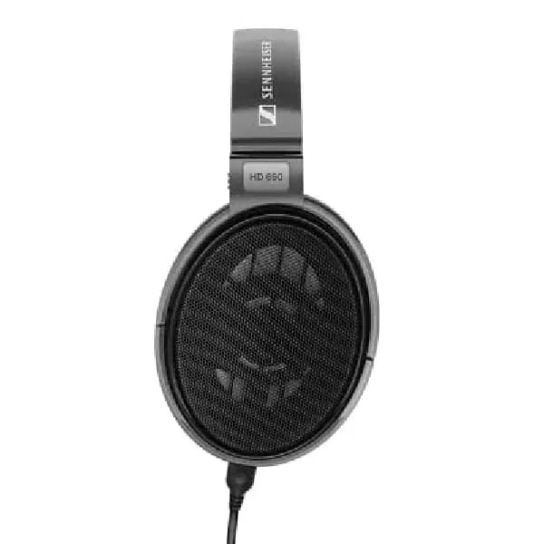 Sennheiser HD 650 Open‑Back Hi-Res Audiophile Headphones, Reference Grade Sound, Airy Design, Plush Ear Pads, Rich Bass, Black