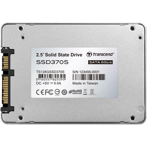 Transcend 128GB SSD370S SATA III 2.5" Internal SSD (TS64GSSD370S)