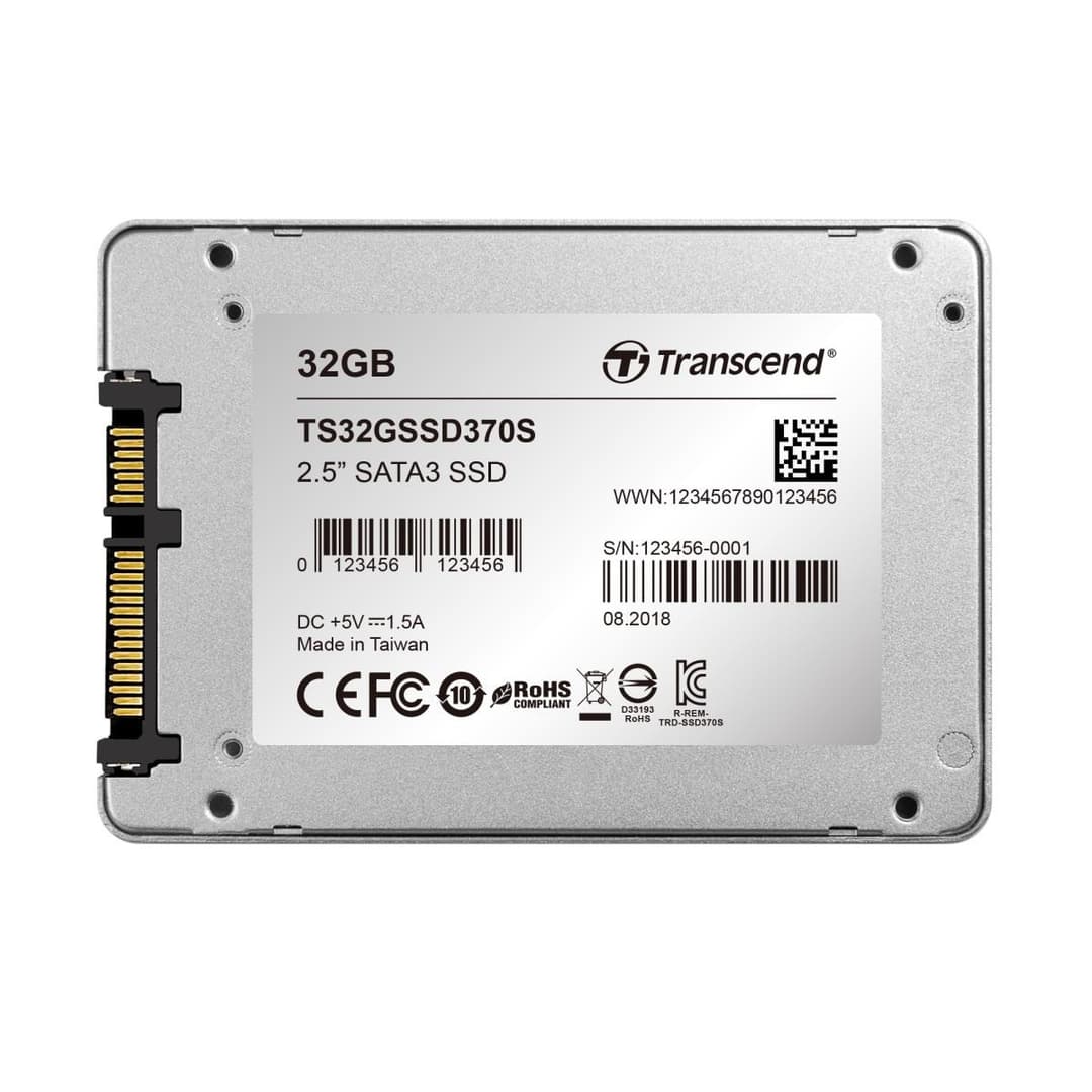 Transcend 32GB 2.5"SATA III MLC Internal SSD (TS32GSSD370S)