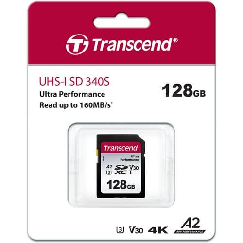 Transcend 128GB 340S UHS-I A1 SDXC Card