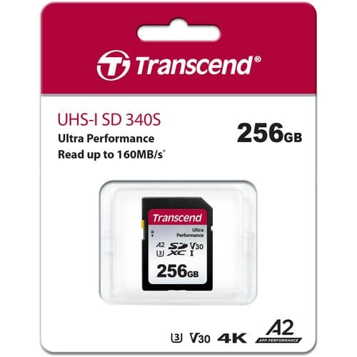 Transcend 256GB 340S UHS-I A2 SDXC Card