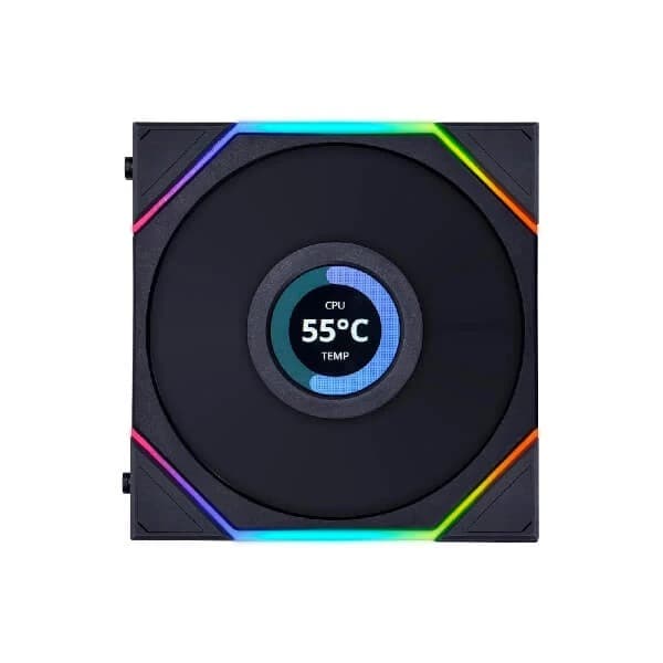 Lian Li UNI Fan TL LCD RGB Black 120mm Cabinet Fan (Triple Pack)
