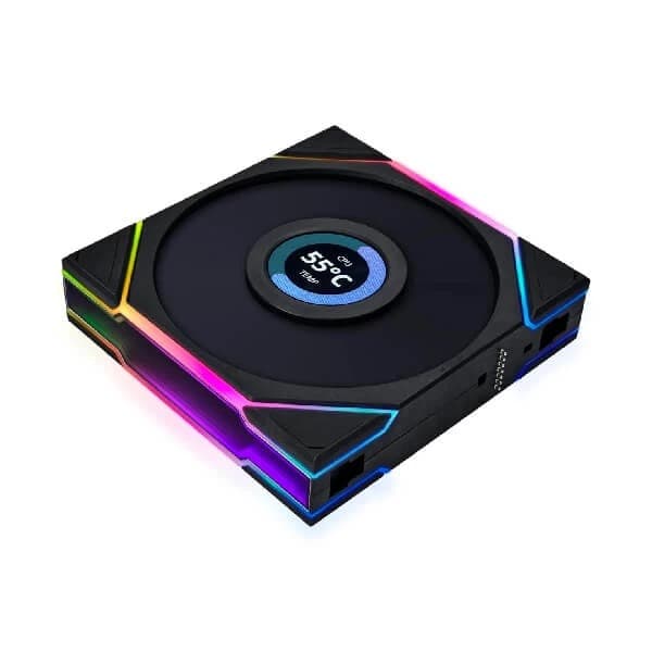 Lian Li UNI Fan TL LCD RGB Black 120mm Cabinet Fan (Triple Pack)